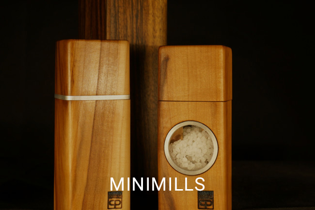 Pfeffermühle Salzmühle Natürlich Minimill - Holz Groß Geschenk Keramikmahlwerk Handarbeit Exclusiv Chiemgau Peppermill