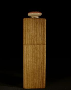 Preview: Pfeffermühle Holz Handarbeit Walnuss Urig Rinde - CP1801300