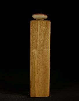 Preview: Pfeffermühle Holz Handarbeit Walnuss Urig Rinde - CP1801300