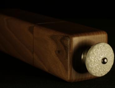 Preview: Pfeffermühle Holz Handarbeit Walnuss Urig Rinde - CP1801304