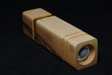 Pfeffermühle Holz Handarbeit Walnuss Gold Urig Rinde - CP1801447