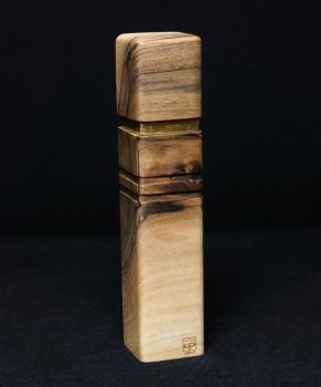 Pfeffermühle Holz Handarbeit Walnuss Gold Urig Rinde - CP1801450