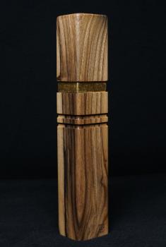 Pfeffermühle Holz Handarbeit Walnuss Gold Urig Rinde - CP1801454