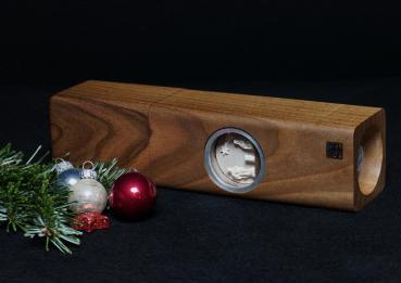 Preview: Pfeffermühle Holz Handarbeit Weihnachten Walnuss - CP1801459