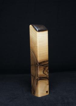 Preview: Pfeffermühle Holz Handarbeit Groß Rinde Walnuss - CP1801493