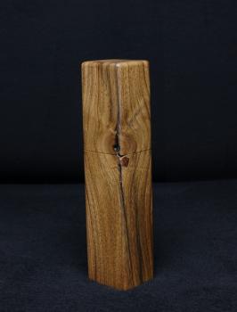 Preview: Pfeffermühle Holz Handarbeit Rinde Urig Walnuss - CP1801517
