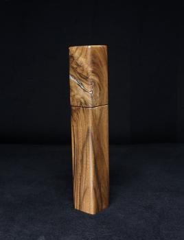 Preview: Pfeffermühle Holz Handarbeit Rinde Urig Walnuss - CP1801523