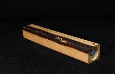 Preview: Pfeffermühle Holz Handarbeit Rinde Urig Walnuss - CP1801524