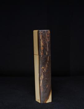 Preview: Pfeffermühle Holz Handarbeit Rinde Urig Walnuss - CP1801526