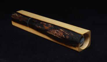 Preview: Pfeffermühle Holz Handarbeit Rinde Urig Walnuss - CP1801527