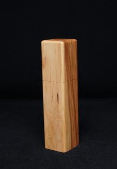 Preview: Pfeffermühle Holz Handarbeit Rinde Urig Apfel - CP1801542