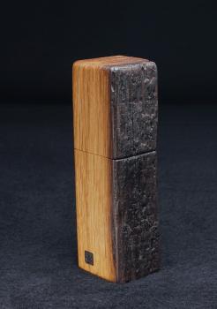 Preview: Pfeffermühle Holz Handarbeit Urig Eiche - CP1801590