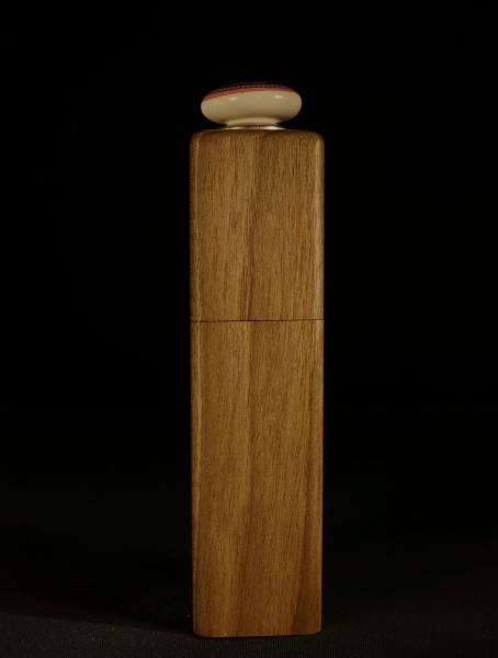 Pfeffermühle Holz Handarbeit Walnuss Urig Rinde - CP1801300