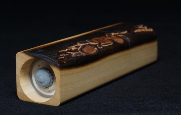 Pfeffermühle Holz Handarbeit Rinde Urig Walnuss - CP1801366