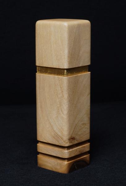 Pfeffermühle Holz Handarbeit Walnuss Gold Urig Rinde - CP1801446