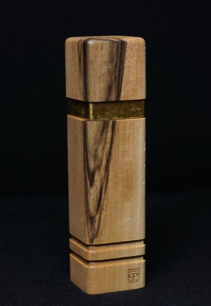 Pfeffermühle Holz Handarbeit Walnuss Gold Urig Rinde - CP1801447