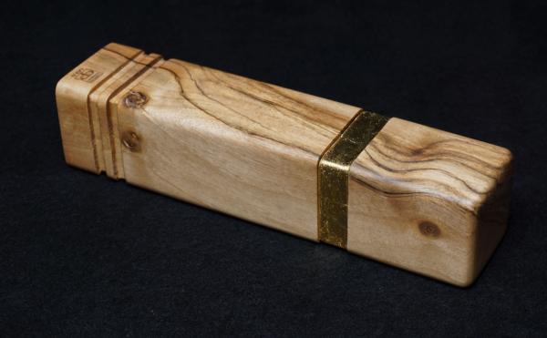 Pfeffermühle Holz Handarbeit Walnuss Gold Urig Rinde - CP1801448