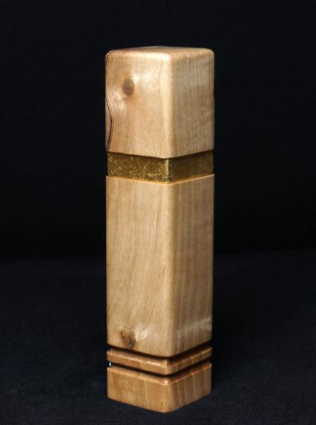 Pfeffermühle Holz Handarbeit Walnuss Gold Urig Rinde - CP1801448