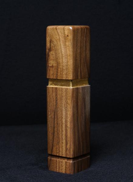 Pfeffermühle Holz Handarbeit Walnuss Gold Urig Rinde - CP1801452