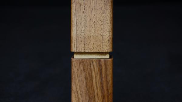 Pfeffermühle Holz Handarbeit Walnuss Gold Urig Rinde - CP1801454