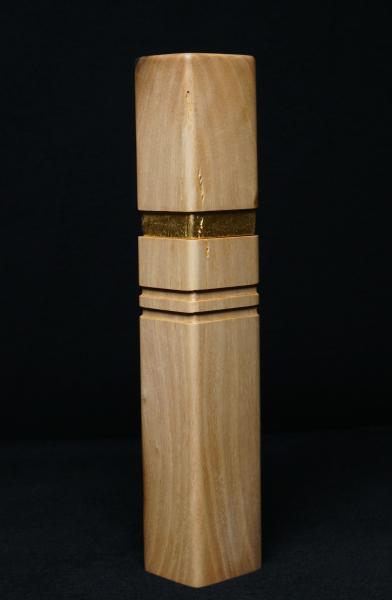 Pfeffermühle Holz Handarbeit Walnuss Gold Urig Rinde - CP1801454