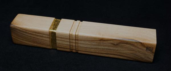 Pfeffermühle Holz Handarbeit Walnuss Gold Urig Rinde - CP1801454